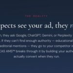 Quote card reading When prospects see your ad, they research you
